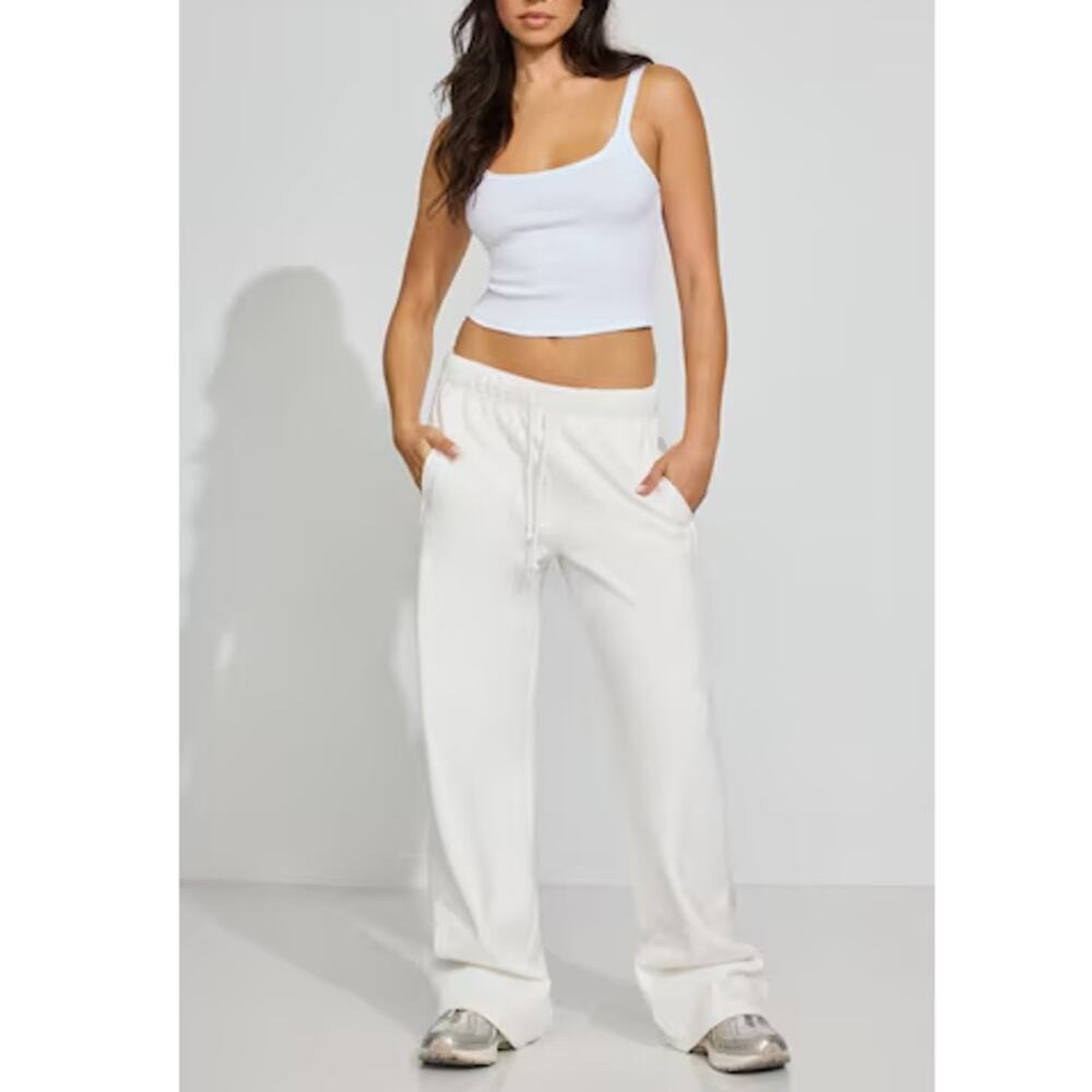 Garage Women's Snow White UltraFleece Straight Leg Sweatpants Size XXS